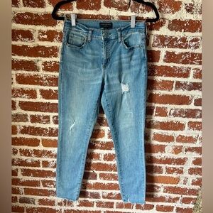 Banana Republic distressed skinny jeans